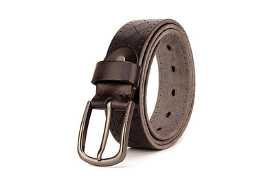 Cinturón de Cuero para Hombre con Hebilla de Pasador - Image 12