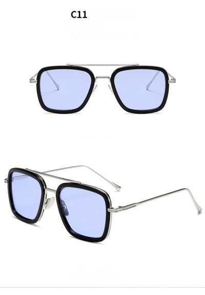 Gafas de Sol Cuadradas Metal para Hombre - Estilo Moderno Iron - Image 6