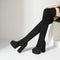 Botas Mosqueteras de Tacón Grueso para Mujer Talla Grande