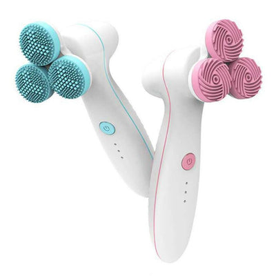 Limpiador Facial 3D de Silicona - Set de 3 Cabezales Redondos