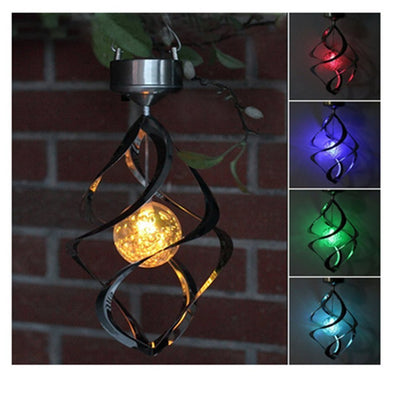 Lámpara Solar LED Giratoria con Campana de Viento - Decoración Exterior Inteligente - Image 8