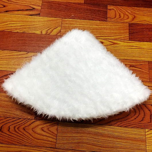 Falda para Árbol de Navidad de Felpa Blanca Premium - Image 8