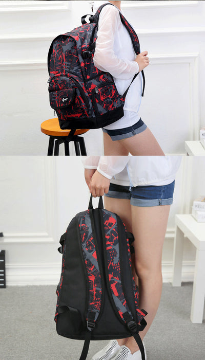Mochila de Nylon Clásica de Gran Capacidad para Viajes y Escuela - Image 16