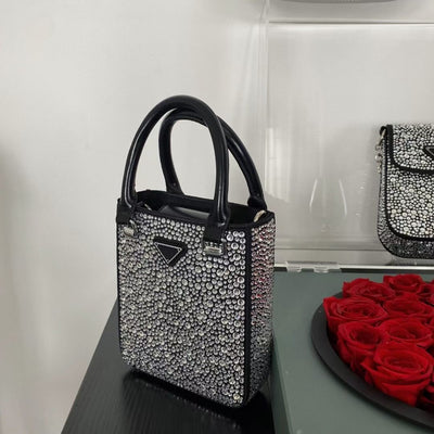 Bolso de Lujo con Diamantes y Cristales Swarovski de Un Hombro - Image 6