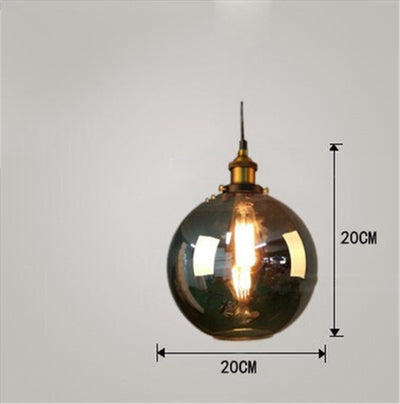Lámpara Colgante Industrial Nórdica de Vidrio para Dormitorio - Image 5