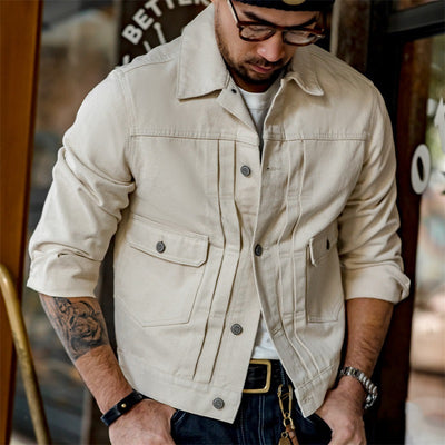 Chaqueta Denim Slim Fit con Personalidad para Hombre - Image 3