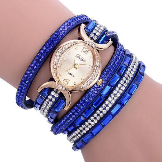 Reloj de Pulsera para Mujer con Brillantes - Elegancia Casual - Image 11