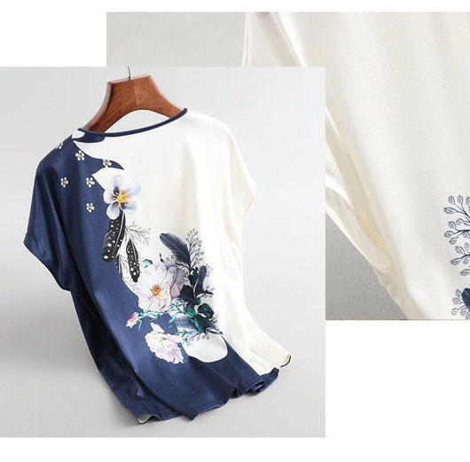 Playera Estampada Manga Corta Suelta y Cómoda para Verano - Image 8