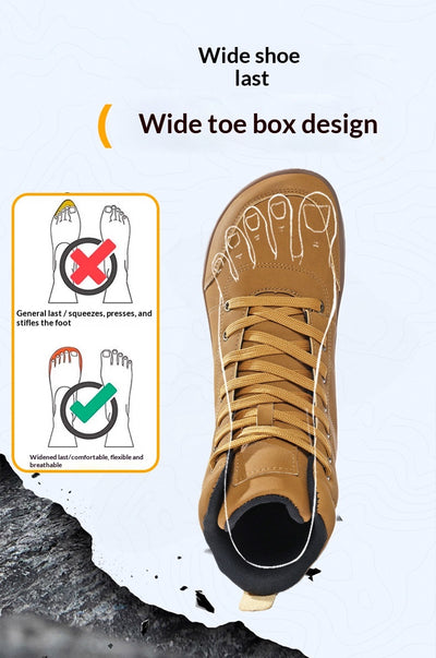Botas de Senderismo de Cuero Premium con Puntera Ancha para Hombre - Image 14