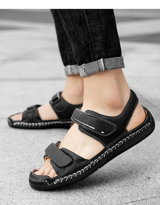 Sandalias de Cuero para Hombre Estilo Casual Moderno - Image 14