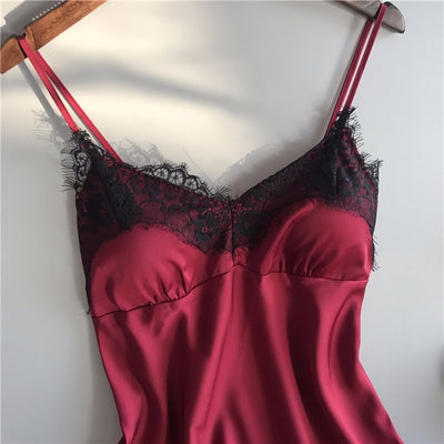 Conjunto de Pijama Seda Cinta Hielo para Mujer - Dos Piezas Loungewear - Image 18