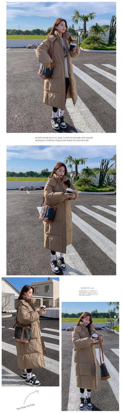 Chaqueta Puffer Acolchada de Plumón Suelta para Mujer - Image 28