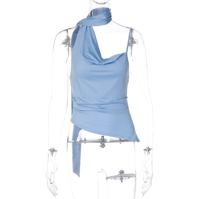 Blusa Camisola Asimétrica de Tirante Único - Diseño Fluido y Elegante - Image 6