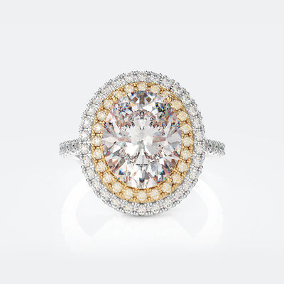 Anillo Oval Paloma de Diamante Carbono Alto para Mujer - Image 7