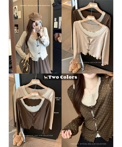 Blusa Corta Ajustada de Diseño Otoñal para Mujer - Image 12