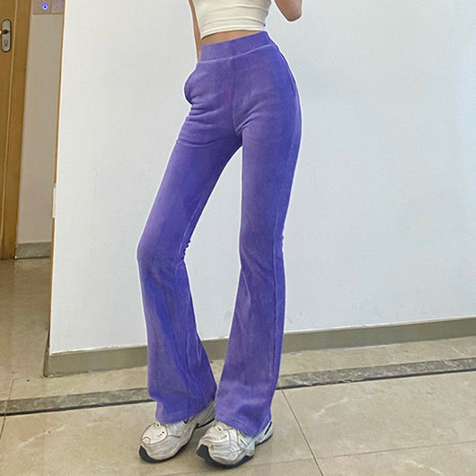 Pantalones de Pana Cintura Alta con Bolsillos - Corte Relajado y Slim - Image 21