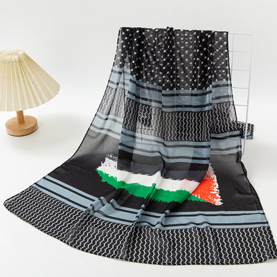Pañuelo Chiffon Estampado Bandera - Moda Árabe Dubai - Image 15
