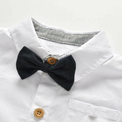 Traje Caballero Infantil con Tirantes - Pantalón Corto Algodón Premium - Image 10