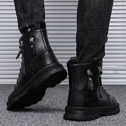Botas de Cuero para Hombre - Estilo Casual Moderno - Image 2