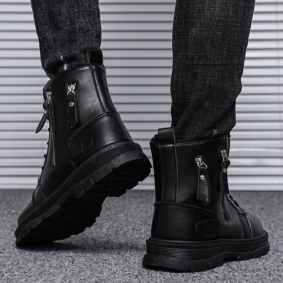 Botas de Cuero para Hombre - Estilo Casual Moderno