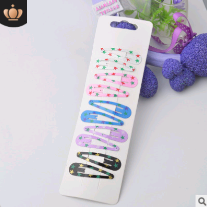 Clip para Cabello Infantil con Diseños Estrellas y Amor - 5 cm