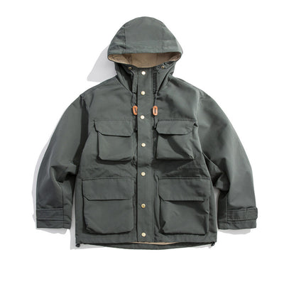 Chaqueta Funcional Retro Guochao - Estilo Casual Americano con Múltiples Bolsillos para Hombre - Image 31