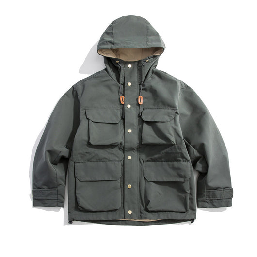 Chaqueta Funcional Retro Guochao - Estilo Casual Americano con Múltiples Bolsillos para Hombre - Image 31