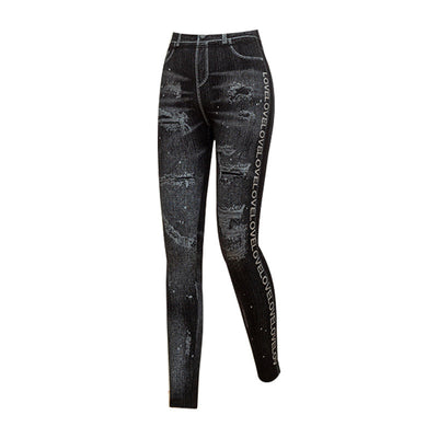 Pantalones Skinny Reductores en Denim Sintético para Mujer - Image 4
