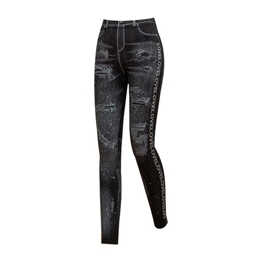 Pantalones Skinny Reductores en Denim Sintético para Mujer - Image 4