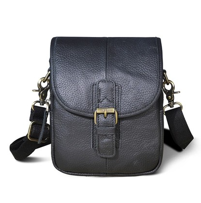Bolsa Bandolera de Cuero Genuino - Riñonera Compacta para Hombre y Mujer - Image 2