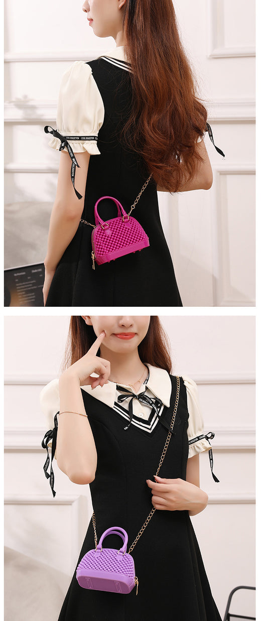 Bolso Transparente Estilo Coreano con Detalles Calados - Image 29