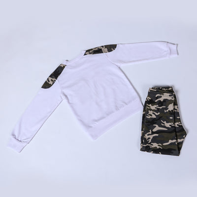 Conjunto Deportivo Infantil Camuflaje Dos Piezas Estilo Coreano Primavera Otoño - Image 8
