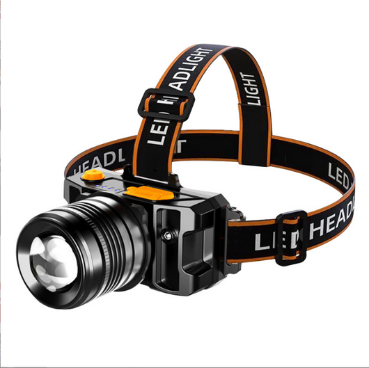 Linterna Frontal LED para Pesca con Carga USB - Image 2