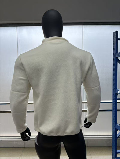 Suéter Casual de Cuello Alto con Cierre Frontal para Hombre - Otoño Invierno - Image 15