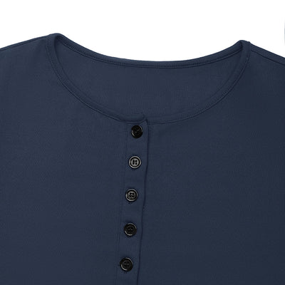 Blusa Casual Cuello Redondo Ajustada Manga Larga Efecto Dos Piezas para Mujer - Image 17