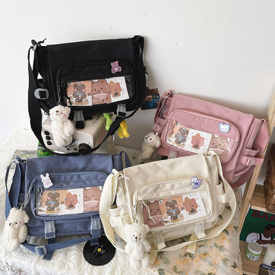 Bolsa Crossbody Harajuku con Ventana Transparente