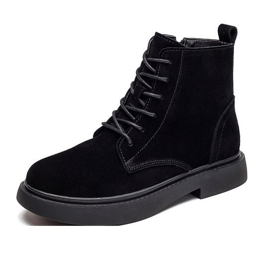 Botas Martin de Cuero para Mujer con Tacón Plano Mate - Image 5