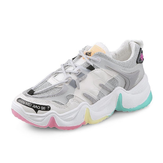 Tenis Plataforma Arcoíris - Estilo Casual Versátil