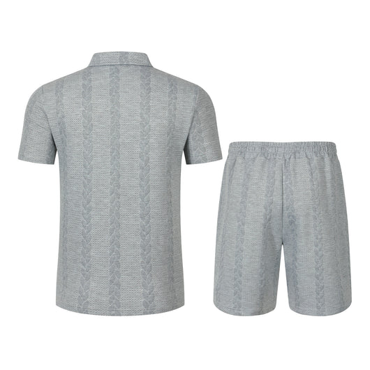Conjunto Deportivo Masculino con Cuello de Solapa y Shorts - Image 17