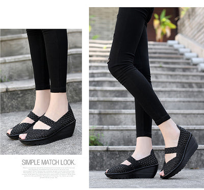 Zapatos Tejidos a Mano sin Cordones para Mujer - Comodidad Casual - Image 11