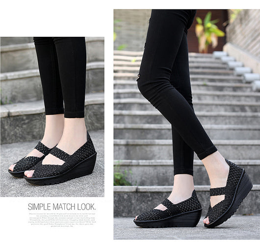 Zapatos Tejidos a Mano sin Cordones para Mujer - Comodidad Casual - Image 11