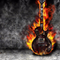 Cuadro de Diamantes Guitarra en Llamas - Pintura Completa con Cristales Brillantes