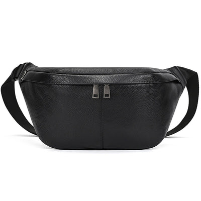 Bolsa de Pecho de Cuero Genuino para Hombre - Grande y Versátil - Image 12