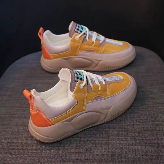 Tenis de Cuero para Mujer con Suela Gruesa y Costuras Reforzadas - Image 13