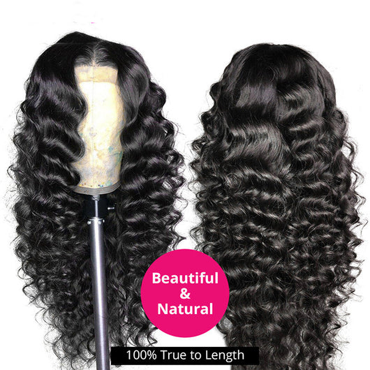 Peluca Frontal de Encaje 13x4 Cabello Natural Ondas Profundas - Image 2