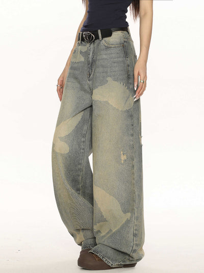 Jeans Personalizados con Estampado de Palomas - Diseño Chic y Moderno - Image 5