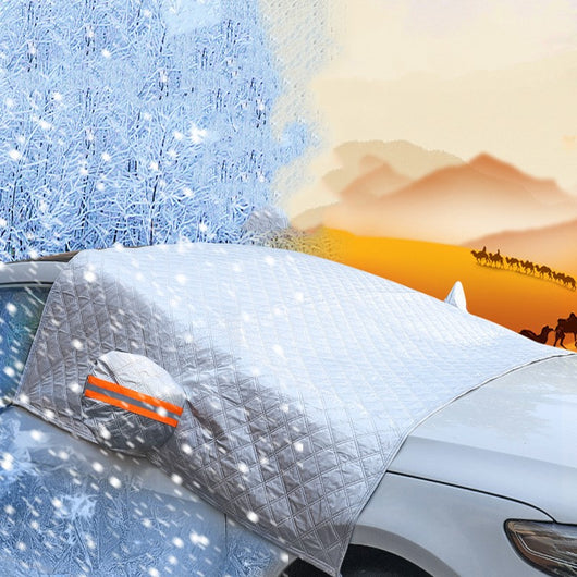 Protector Solar para Parabrisas con Revestimiento Plateado - Bloqueador de Nieve y Calor - Image 15
