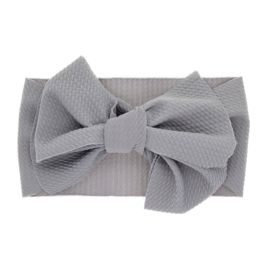Diadema con Moño para Recién Nacido - Colores Sólidos - Image 19