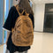 Mochila Escolar de Lona Teñida en Colores Sólidos