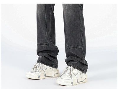 Jeans de Corte Acampanado Estilo Logging Americana para Hombre - Image 8
